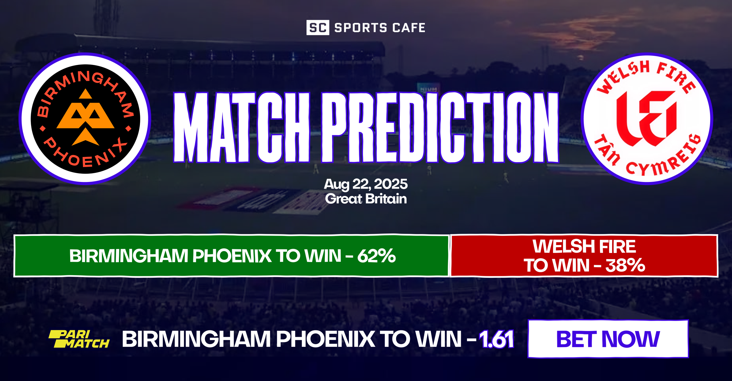 Birmingham Phoenix vs Welsh Fire